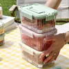 Storage Bottles Refrigerator Fruit Containers Portable Fresh Vegetable Box Stackable Fridge Food Organizer Basket Pantry Kitchen Tools