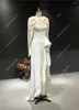 Robes de fête Georgehobeika Real Pictures Ivory Ivory Heavy Per perle longs Split Women Mom Prom Bridal Dancing Night Robe