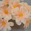 Dekoracyjne kwiaty wieńce 5pcs sztuczny fałszywy jedwabny kwiat wiśniowy kwiat na majsterkowicz ślub dom girlandy noszenie nagłówek dekoracyjne rekwizyty HKD230818