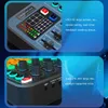 Microfoons Live Sound Card Studio Record Professional SoundCard Bluetooth Microfoon Mixer Voice Changer Live Streaming Audio Sound Mixer HKD230818