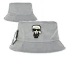 Luksusowy Karllagerfeld Basin Hat Haftowane okulary przeciwsłoneczne Man Fisherman Hat Short Brim Super Cute Outdoor Sun Hat Style