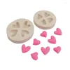 Backformen 2pcs Schokoladen -Valentinstag Liebe Fondant Kuchen Süßigkeiten Silikon DIY Dekorationswerkzeuge für Dessertform