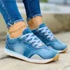 Klänningskor Nya kvinnor sneakers plattform denimskor kvinnor skor avslappnad kvinna sportskor tennis kvinnliga tjocka damer casual tränare mujer t230818