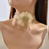 Choker Трехмерное колье для цветочных кружевных