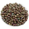 Storage Bags 50 PCS 6mm 8mm 10mm Round Ceramic Beads DIY Hole Handmade Loose Bead For Jewelry Making