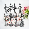 Obiekty dekoracyjne figurki 8pcs gitarzysta muzyka metalowa posąg muzyczny instrument Iron Art Collectible Figurine Home Cafe Book 230817