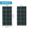 Bandanas Fashion Green Tartan Plaid Bandana Neck Gaiter UV Protection Face Scarf Cover Men Kvinnor Gingham pannband Tube Balaclava