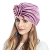 Ethnic Clothing Women Muslim Turban Flowers Hair Bonnet Head Scarf Wrap Cover Witty Hats Bra Hat