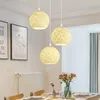 Hangende lampen led lampen voor eetkamerlichten hangende rattan kroonluchter woon slaapkamer trap home decor indoor armatuur