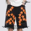 Men's Jeans Zongchi Clothing Society Denim Shorts American Ragged Star Embroidered Loose Casual Capris