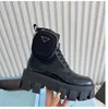 2023Ankle Boots Winter Sneakers Designer Brushed Leather Nylon Luxury Biker Platform Australia Size Eu 35-40