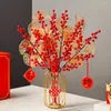 Dekorative Blumen realistische Schaumbeeren Dekoration falsch für Weihnachtsbaum Vase Festliche Weihnachtsfeier