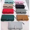 Wallets Korean Women Phone Card Wallet Bag First Layer Cow Leather Bags Evening Purse