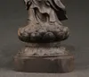 Dekorative Objekte Figuren China Hervorragende große, dekorierte Handarbeit Alte Ebony Holz geschnitzt Kwanyin Statue 230817