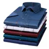 Chemises décontractées pour hommes manches courtes pour hommes imprimé extensible, chemise d'affaires en ajustement régulier Summer Soft confortable poche