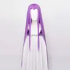 Syntetiska peruker ccutoo 120 cm syntetiskt hår öde Stay Night Rider Servant Medusa Cosplay Wigs Long Beauty Tips +Wig Cap HKD230818