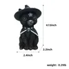 Decoratieve objecten Figurines Little Devil Ornament Animal Resin Artifact Demon Cat Sculpture Desktop Porna Ornament Halloween Decoration Gift 230818