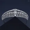 Haarclips High-End Rhinestone Zirkon hoofdband trouwjurk Accessoires Europeaan en Amerikaanse retro-kroon