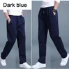 Men's Pants Men Autumn Summer Sports Running Zip Pocket Training Elastic Waist Jogging Casual Trousers Sweatpants Solid Fitness Loose