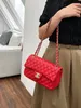 10A CF Designer Bag Alta Qualidade Xadrez Flap Caviar Moda Mulheres Bolsa De Ombro Cadeia De Couro Carta Sólida Fivela Quadrada Stripe Messenger Tote Bolsas Dhgate