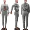 Designer Automne Winter Women Tracksuits 3 pièces Sets à manches longues Swets Sweins Casual Hotted Jacket Top and Pantal