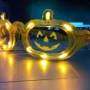 Halloween Pumpkin LED -flashglasögon Lysande barfestglasögon Gul glödande klassiska LED -glasleksaker för dans -DJ -festmask ll