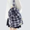 Sacos de escola bonito mulheres saco lona moda mochila feminina mochilas design para meninas xadrez viagem escola personalidade bagagem 103 230817