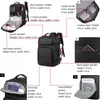 Skolväskor utbyggbara mäns 17 tum bärbara ryggsäckar vattentät anteckningsbok väska USB skolväska sport resepaket ryggsäck för hane 230817