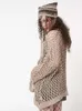 Kadın Sweaters Weiyao Hollow Out Örme Kükürtler Kelebek Desen Vintage Gevşek Uzun Kollu Kadınlar Günlük Yaz Kawaii Smock Tops