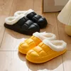 Slippers Bebealy mode harige slippers vrouw winter warme premium broodschoenen buiten comfortabel dik platform waterdichte slippers 230817