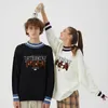 Herentruien Vintage Harajuku Women Brown Bear Sweater Y2K Fashion Retro Hip Hop gebreide O-Neck trui pullover Casual paar trui 230815