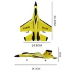 Aircraft Modle RC Plane SU-35 med LED-lampor Remote Control Flying Model Glider Aircraft 2.4G Fighter Hobby Airplane Epp Foam Toys Kids Gift 230818