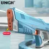 Gun Toys Ungh Water Gun Automatische inductie Water Absorberen Summer Electric Hightech Burst Water Gun Beach Buiten Water Fight Toys Gift 230818