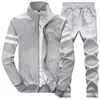 Mens Tracksuits Tracksuit Fleece Jacket and Sweepants 2 조각 세트 Spring Autumn Sports Suit Long Sleeve Set Men Sweat Suit 230818