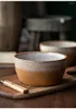 ボウルズ日本の肥厚サラダレトロレトロセラミックラミアンヌードル家庭用スープキッチンエコフレンドリー製品シンプル
