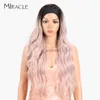 Perruques synthétiques Wig Synthetic Band Band Wig Deep Deep Wavy Band Band Wig pour femmes Aucun Remplacement ombre Blonde Brown Grey Body Wig Wig HKD230818