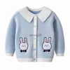 Pullover Spring New Kids Girls 'Clothes Baby Outfits Sticked Cardigan Sweaters Coats For Children Girls' Tyg 1: a Baby Födelsedagströjor X0818