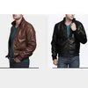 Vestes pour hommes vestes en cuir veste hommes veste de haute qualité de moto classique de moto vestes cowboy mâles et manteaux épaiss s-2xl 230817