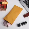 Storage Bags Soft Leather Glasses Bag Case Waterproof Solid Coloir Reading Sunglasses Lipstick Pouch Eyewear