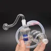 Festival Promotion Mini-Glas-Ölbrenner-Bong-Wasserpfeifen mit Matrix Perc 10 mm weibliche Recycler-Hand-Dab-Bongs zum Rauchen mit männlichem Glas-Ölbrenner-Rohr und Schlauch