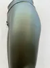 Женские брюки эластичная талия высокие леггинсы Женщины сексуальные Zip Open Courding Bunders растягиваемые фальшивые латексные карандашные ночной клуб костюм