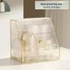 Gold-Plated Multifunctional Makeup Storage Box for Brushes, Pads, Cosmetics, Skincare, and Jewelry - Organize and Protect Your Beauty Essentials