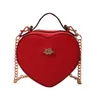 Popular Shoulder Messenger Bag Heart-Shaped Box Bag Cosmetic Bags