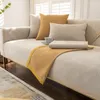 Stoelbedekkingen Gewoon Chenille Sofa 2 3-zuiverer getextureerde hoekbank Slipcover Slipcover enkel meubels beschermer kussen niet-slip