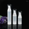 Storage Bottles 15ml 30ml 50ml Frosted Body Clear Airless Vacuum Pump Empty Refillable Container Lotion Serum Cosmetic Liquid