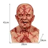 Party Masks Bald Scarred Halloween Mask Horror Face Headgear Devil Demon Masker Cosplay Party Pests Masquerad Stage Shows Tool 230817