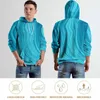 Hoodies femininos imprimir abstrato impressão casual blue the-dye engraçado molho de pulôver de manga longa de manga longa de tamanho grande