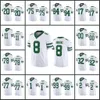 New York''jets''men 77 Mekhi Becton 78 Laken Tomlinson 2 Zach Wilson 1 Sauce Gardner Women Youth White Legacy Custom Limited Jersey