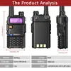 Walkie Talkie Baofeng BF UV5R 5W 8WPortable FM Radio VHF UHF Dual Band Two Way Amateur for Hunting UV 82 UV 9R PLUS 230816