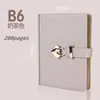 Notebook Diary Notepad With Heart Lock Key PU Leather Stationery Gift Traveler Journal Chool Supplies Student